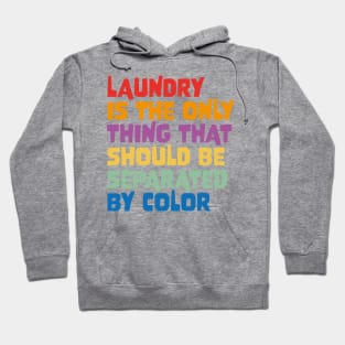 Laundry Is The Only Thing That Should Be Separated By Color Hoodie